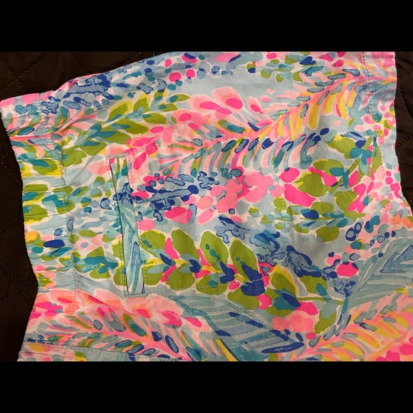 Lilly Pulitzer Ocean View Shorts S Catch the Wave - Picture 6 of 7